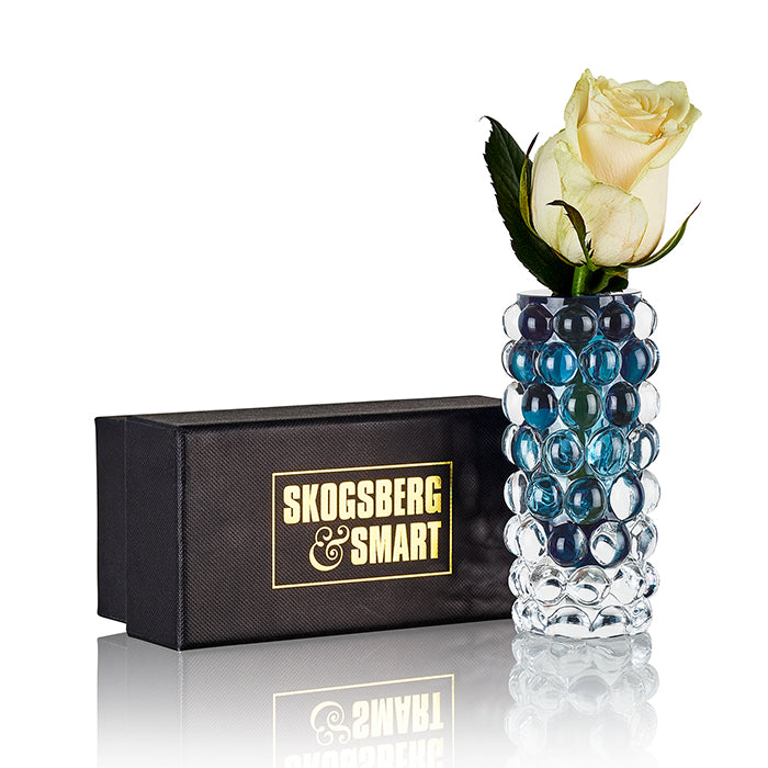 Skogsberg & Smart HURRICANE BOULE MINI SEA BLUE BUD VASE