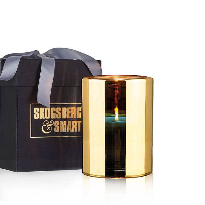 Skogsberg & Smart CLASSIC HURRICANE LAMP MEDIUM GOLD