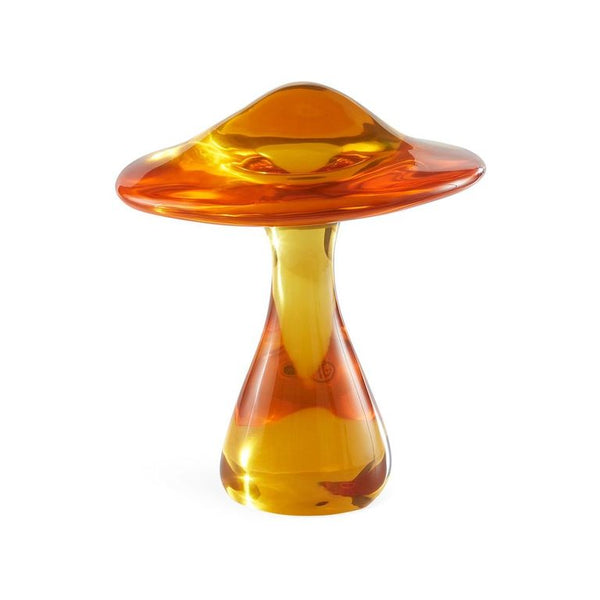 Jonathan Adler ACRYLIC MUSHROOM SCULPTURE ORANGE